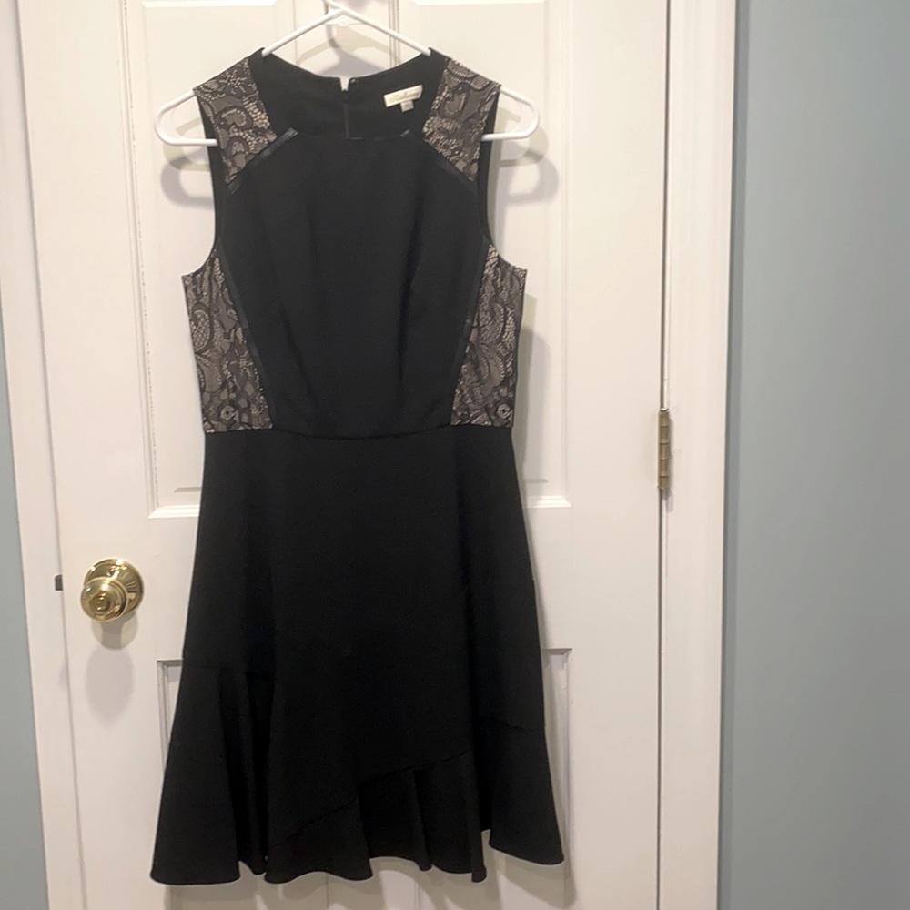 Shoshanna black and lace dress